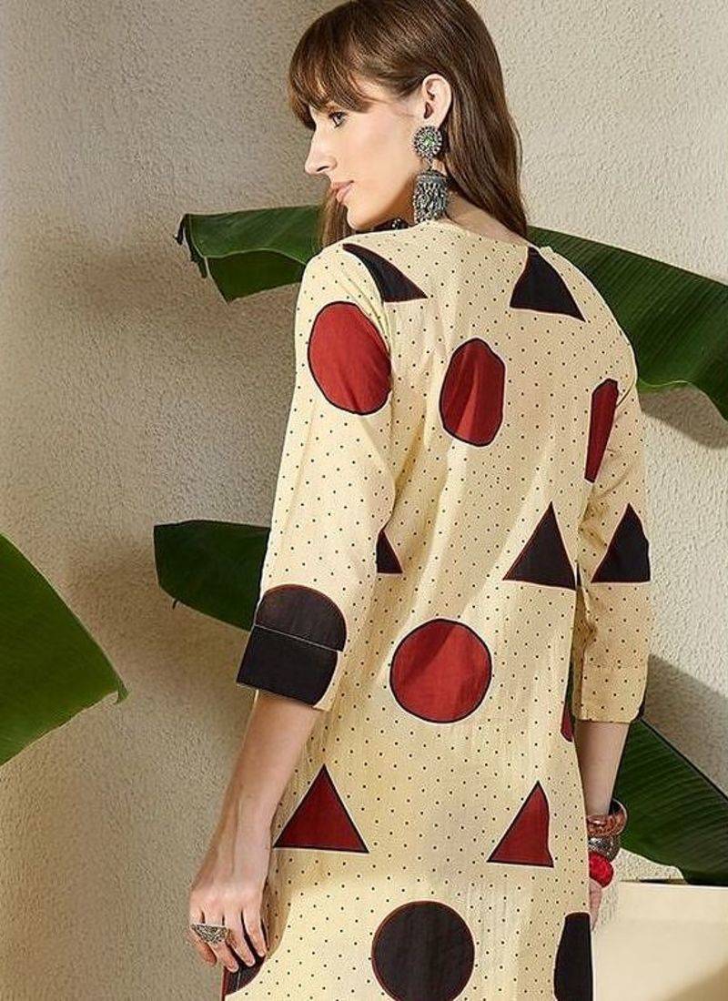 Women Printed Regular Pure Cotton Kurta with Trousers