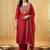 Women Ethnic Motifs Embroidered Regular Thread Work Liva Kurta with Trousers & With Dupatta