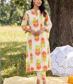 Women Printed Regular Pure Cotton Kurta with Trousers