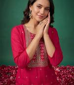 Women Ethnic Motifs Embroidered Regular Kurta with Trousers