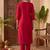 Women Ethnic Motifs Embroidered Regular Thread Work Kurta with Trousers