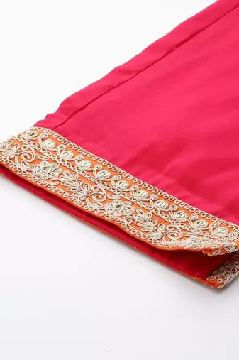 Women Ethnic Motifs Embroidered Regular Thread Work Kurta with Trousers