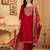 Women Ethnic Motifs Embroidered Regular Kurta with Trousers & With Dupatta