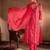 Women Ethnic Motifs Printed Thread Work Silk Chiffon Kurta with Trouser & Dupatta
