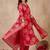 Women Floral Printed Regular Chanderi Silk Kurta with Trousers & With Dupatta
