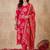 Women Floral Printed Regular Chanderi Silk Kurta with Trousers & With Dupatta