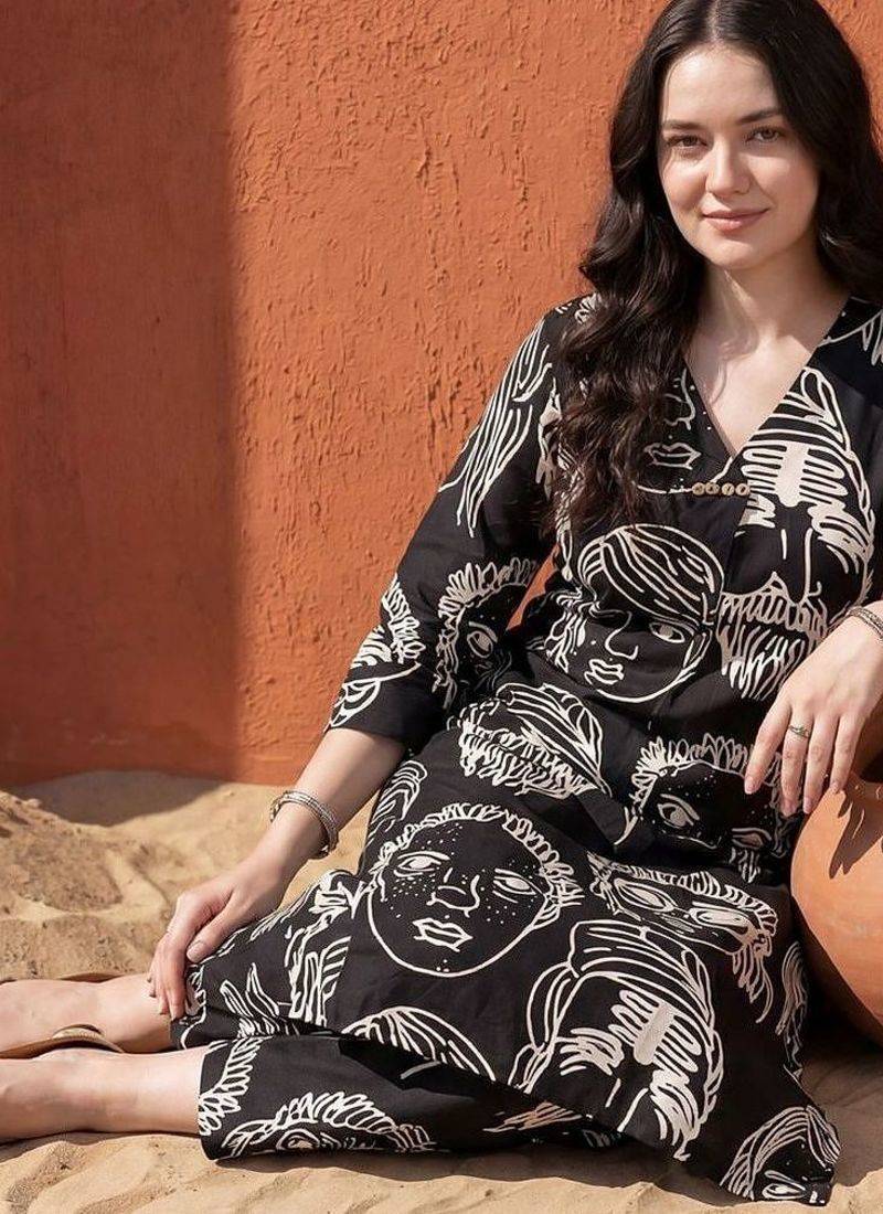 Women Printed Regular Pure Cotton Kurta with Trousers