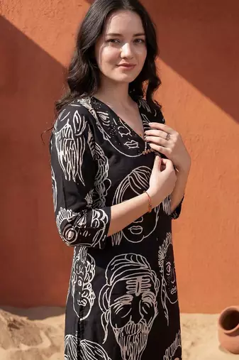 Women Printed Regular Pure Cotton Kurta with Trousers