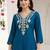 Women Ethnic Motifs Embroidered Regular Thread Work Kurta with Trousers