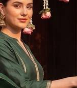 Women Regular Liva Kurta with Trousers & With Dupatta