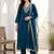 Women Ethnic Motifs Embroidered Regular Kurta with Trousers & With Dupatta