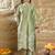 Women Floral Embroidered Regular Thread Work Kurta with Trousers