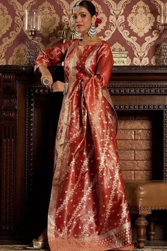 Women Ethnic Motifs Regular Kurta with Trousers & With Dupatta