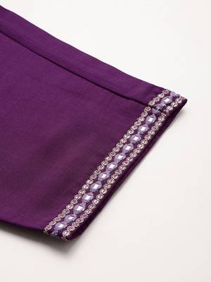Women Ethnic Motifs Embroidered Regular Thread Work Kurta with Trousers & With Dupatta 4