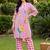 Women Floral Printed Regular Pure Cotton Kurta with Trousers