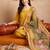 Women Embroidered Regular Thread Work Kurta with Trousers & With Dupatta
