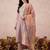 Women Floral Embroidered Regular Mirror Work Kurta with Trousers & With Dupatta