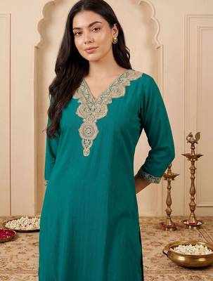Women Regular Kurta with Trousers 2