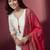Women Ethnic Motifs Regular Thread Work Kurta with Trousers & With Dupatta