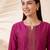 Women Regular Thread Work Kurta with Trousers & With Dupatta