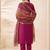 Women Regular Thread Work Kurta with Trousers & With Dupatta