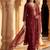 Women Ethnic Motifs Embroidered Regular Kurta with Trousers & With Dupatta