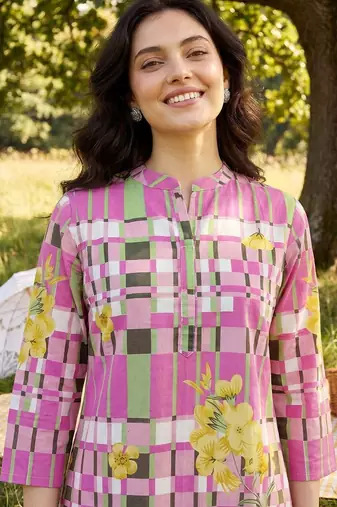 Women Printed Regular Pure Cotton Kurta with Palazzos