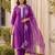 Women Ethnic Motifs Embroidered Regular Thread Work Liva Kurta with Trousers & With Dupatta