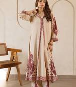 Women Paisley Printed Regular Pure Cotton Kurta with Trousers