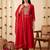 Women Ethnic Motifs Embroidered Empire Thread Work Kurta with Trousers & With Dupatta
