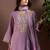 Women Floral Embroidered Regular Thread Work Kurta with Trousers & With Dupatta