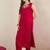 Women Embroidered Regular Thread Work Kurta with Trousers