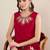 Women Embroidered Regular Thread Work Kurta with Trousers