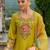Women Floral Embroidered Regular Thread Work Kurta with Trousers & With Dupatta
