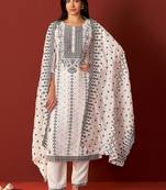 Women Ethnic Motifs Printed Regular Kurta with Trousers & With Dupatta