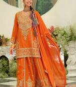 Women Ethnic Motifs Embroidered Regular Kurta with Palazzos & With Dupatta