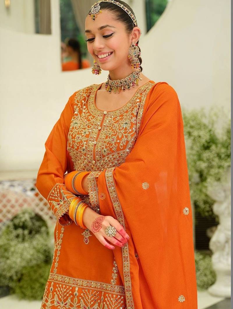Women Ethnic Motifs Embroidered Regular Kurta with Palazzos & With Dupatta