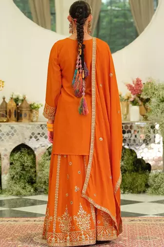 Women Ethnic Motifs Embroidered Regular Kurta with Palazzos & With Dupatta