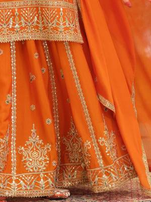 Women Ethnic Motifs Embroidered Regular Kurta with Palazzos & With Dupatta 5