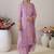 Women Floral Embroidered Regular Thread Work Kurta with Trousers & With Dupatta