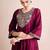 Women Ethnic Motifs Embroidered Regular Liva Kurta with Trousers & With Dupatta