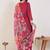 Women Floral Embroidered Regular Thread Work Kurta with Palazzos & With Dupatta