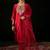 Women Ethnic Motifs Embroidered Regular Sequinned Liva Kurta with Trousers & With Dupatta