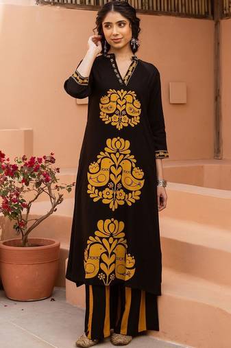 Women Ethnic Motifs Printed Regular Kurta with Palazzos