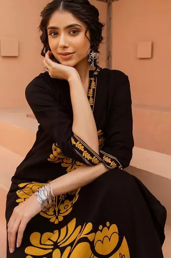 Women Ethnic Motifs Printed Regular Kurta with Palazzos