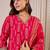 Women Ethnic Motifs Printed Regular Thread Work Chanderi Silk Kurta with Trousers & With Dupatta