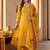 Women Ethnic Motifs Regular Thread Work Kurta with Palazzos & With Dupatta