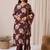 Women Floral Printed Regular Chanderi Silk Kurta with Trousers & With Dupatta