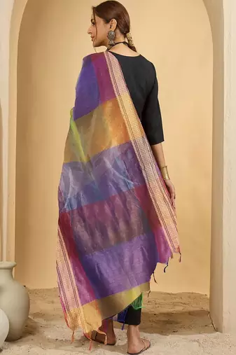 Women Regular Kurta with Palazzos & With Dupatta