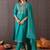 Women Ethnic Motifs Embroidered Regular Thread Work Pure Cotton Kurta with Trousers & With Dupatta